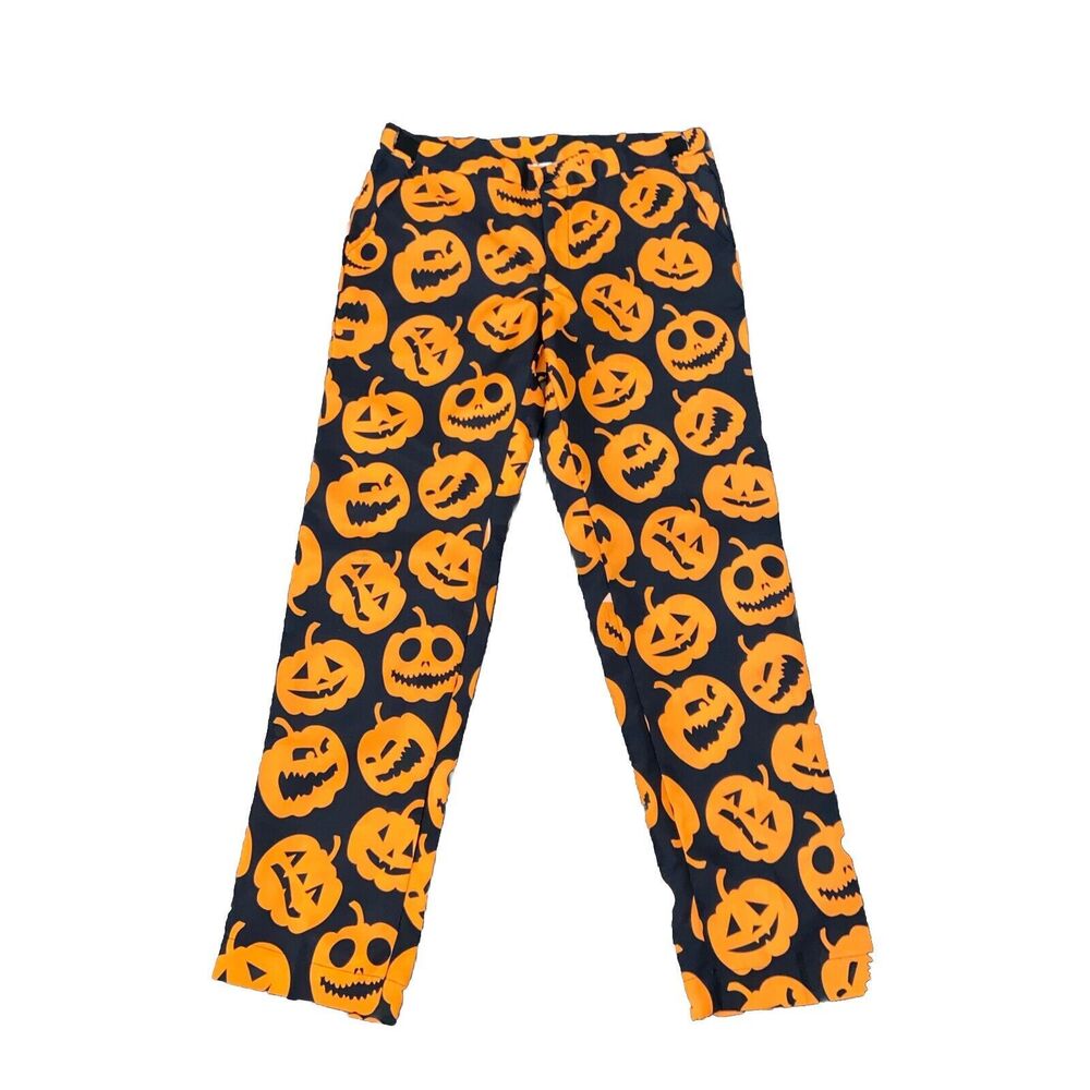 Spirit Halloween Orange Jack-O-Lantern Suit Pants Trousers Costume Size Large